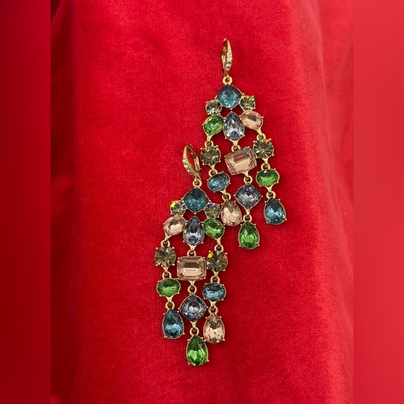 GIVENCHY PRE-LOVED 2000 Edwardian Revival Chandelier Earrings - Picture 10 of 11